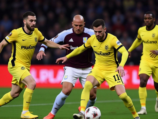 مالين يسجل هدفين ويُصَاب بObjects في فوز أستون فيلا على يونغ بويز بـ2-1 في يوروبا ليغ