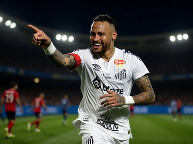 نيمار يسجل هدفاً تاريخياً من ركلة ركنية ويقود سانتوس للفوز 3-0 على إنترناسيونال دي ليميرا