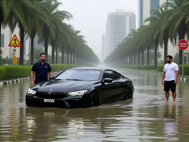 أمطار غزيرة تضرب الإمارات لأربعة أيام وتشمل أبوظبي ودبي وجبل جيس