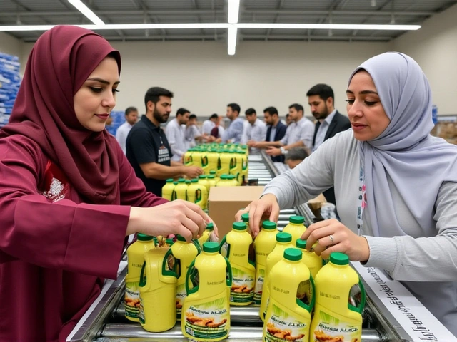 موظفو دبي للإعلام يجهزون 10 ملايين وجبة لغزة ضمن سفينة محمد بن راشد الإنسانية