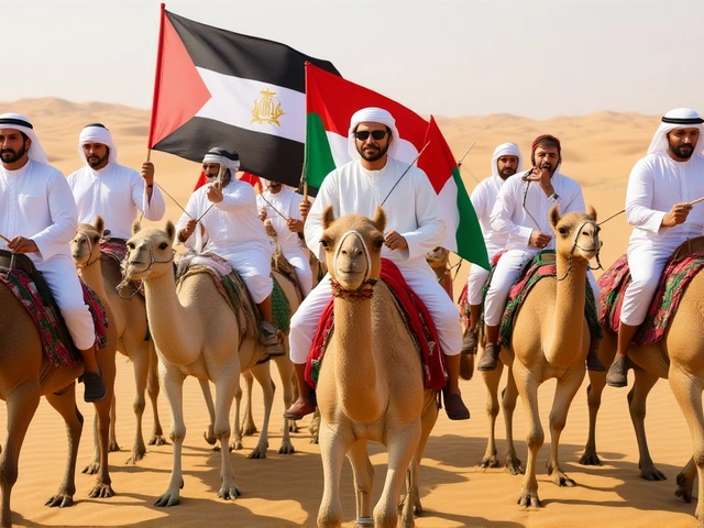 ولي عهد رأس الخيمة يشارك في مسيرة تراثية ببطين السمحة احتفالاً بعيد الاتحاد الـ54