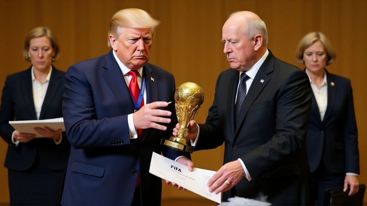 ترامب يفوز بالنسخة الأولى لجائزة الفيفا للسلام خلال حفل قرعة كأس العالم 2026 في واشنطن