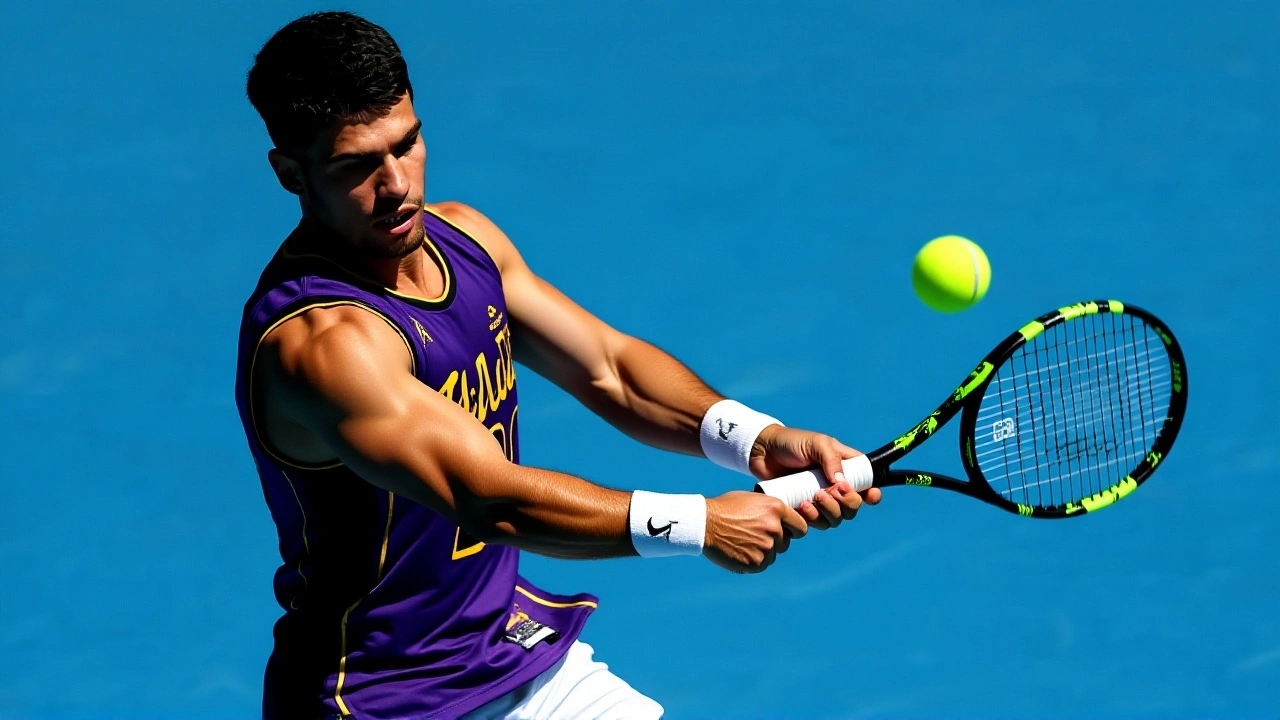 الكاراز يسعى لإنجاز تاريخي في أستراليا المفتوحة ليصبح أصغر رجل يحقق إنجاز الجراند سلام