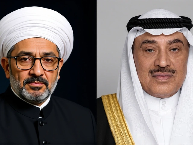 الشيخ صباح يلقّي اتصالاً من الأزهر يدين هجمات إيران