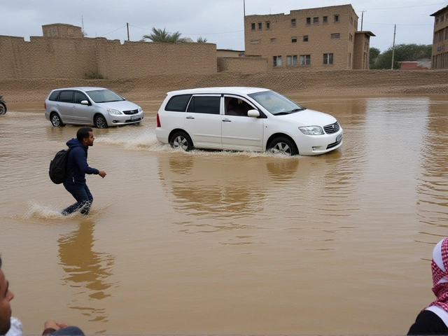 فيضان وبرد قاتل: مصرع 8 أشخاص وإصابة مخيمات مشردين في تعز ومأرب