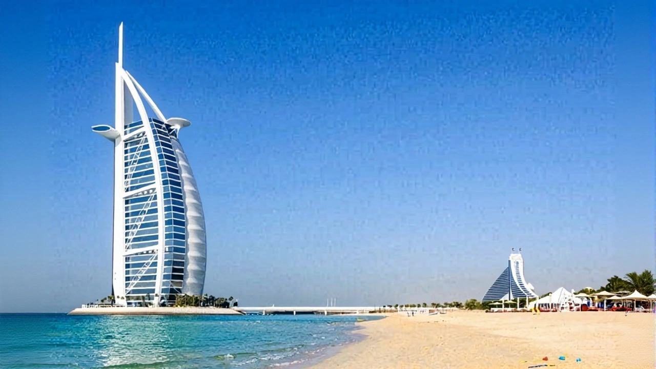 حطام مسيرة يسبب حريقاً في برج العرب بدبي وسط هجوم إيراني واسع