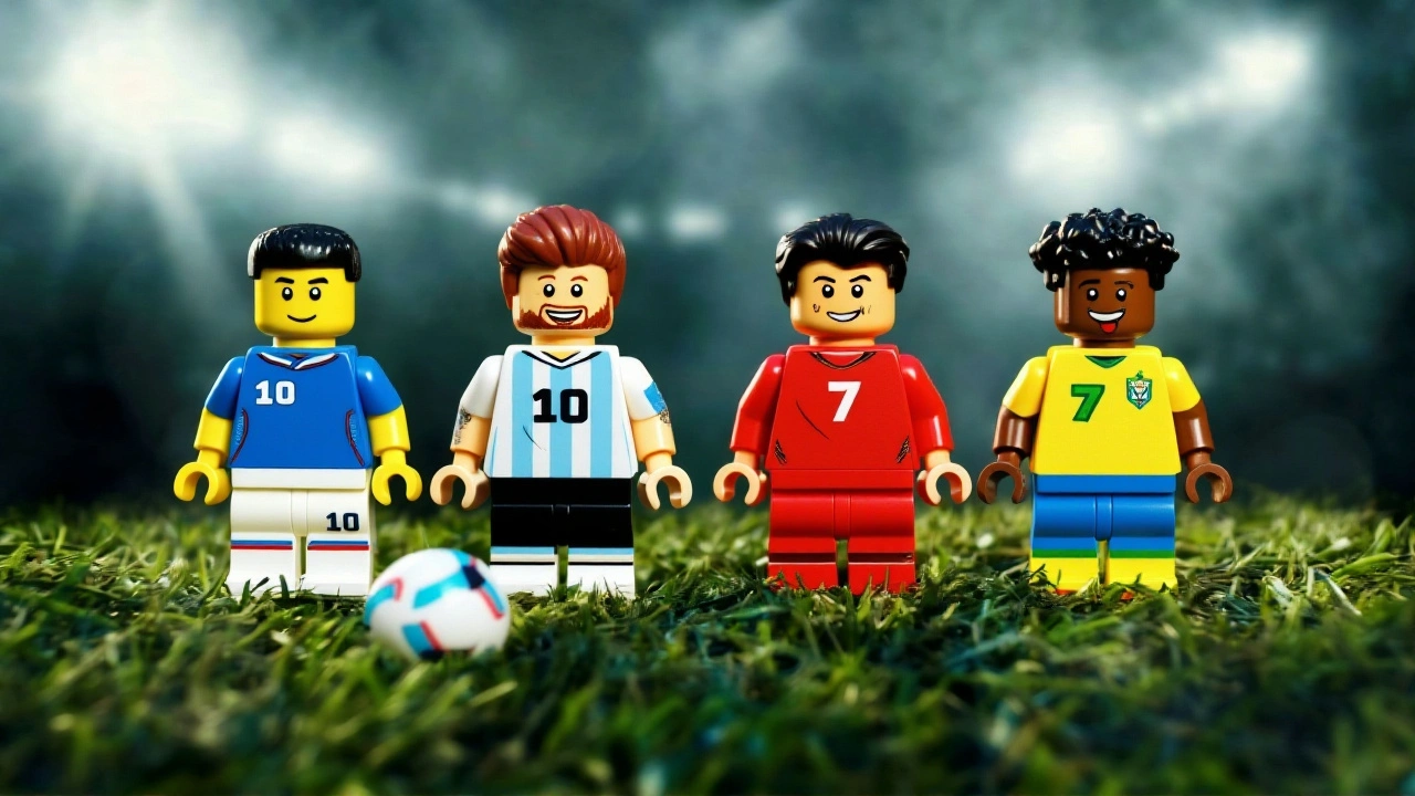 ميسي ورونالدو ومبابي وفينيسيوس في حملة LEGO الملحمية لمونديال 2026