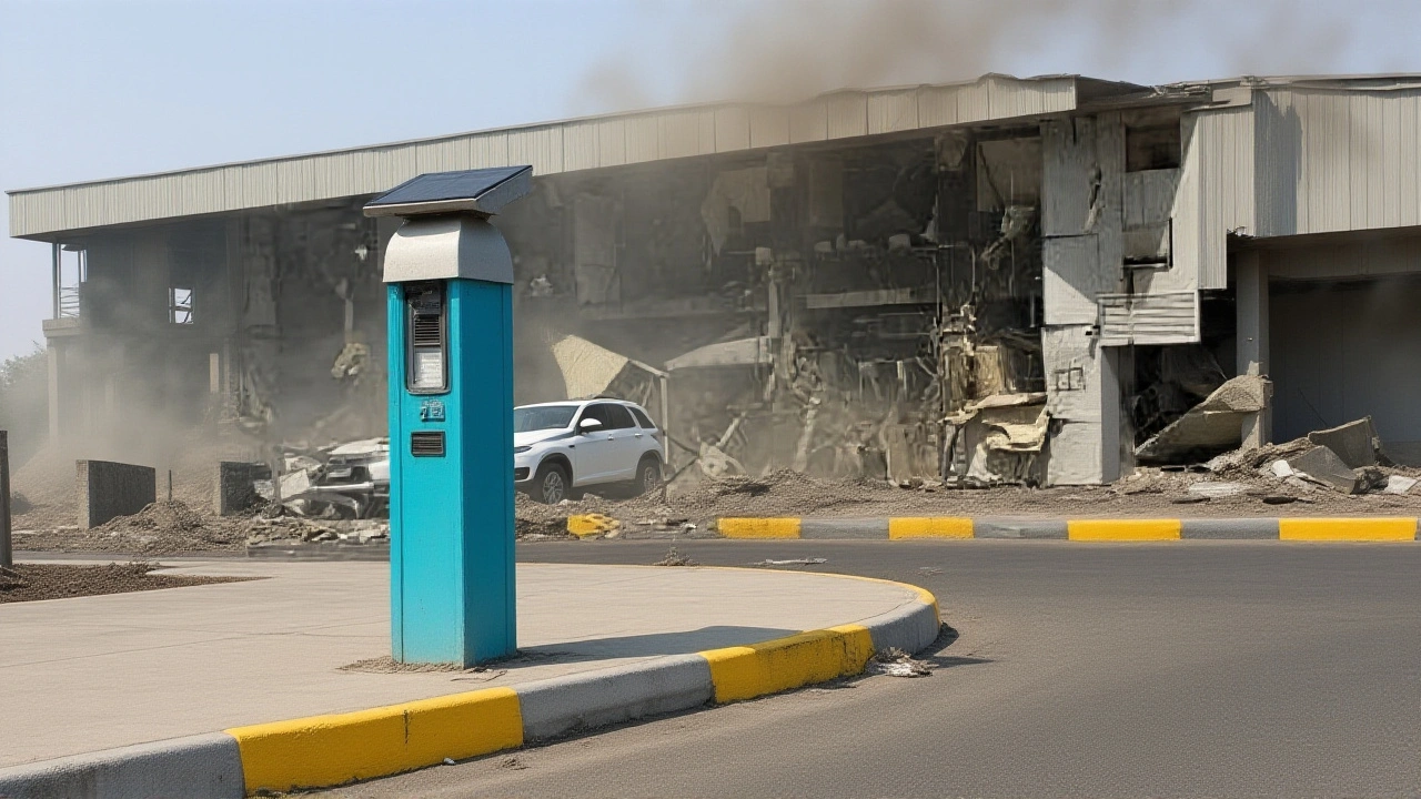 سيطرة سريعة على حرائق منشأة «بروج» في أبوظبي بعد اعتراضات جوية