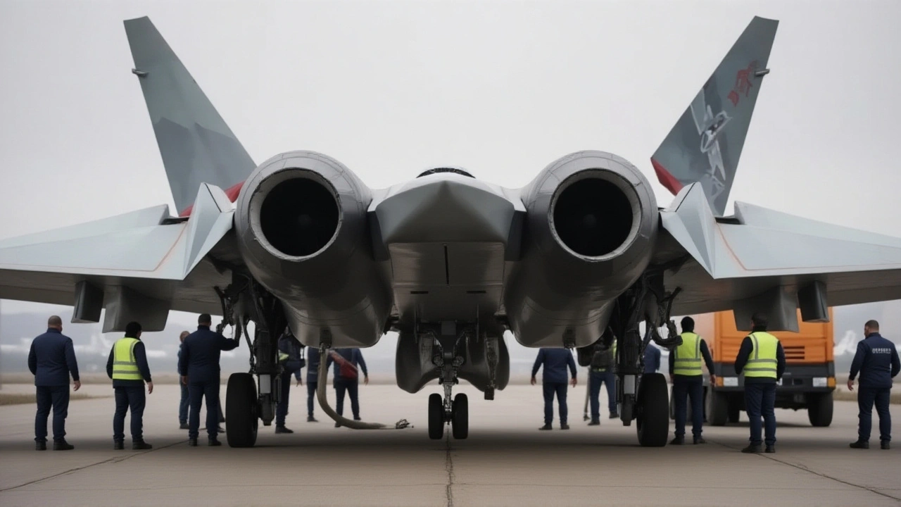 طائرة سو-57 الروسية تحلق بمحرك «برودكت 177» الجديد لأول مرة