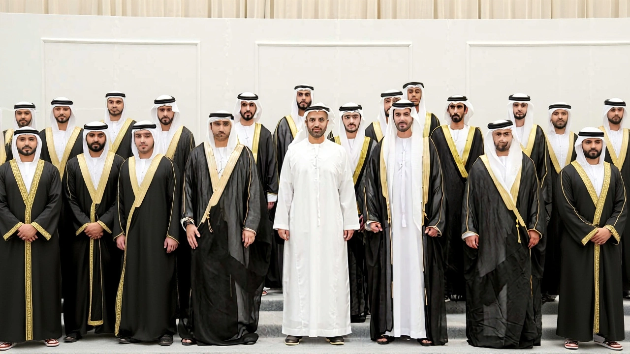 ولي عهد رأس الخيمة يرعى حفل الزفاف الجماعي الـ 13 لـ 34 مواطناً