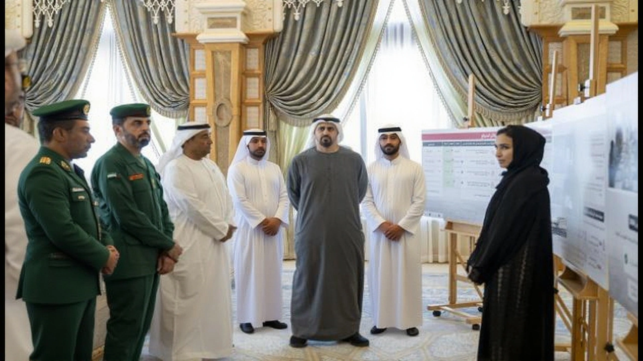 ذياب بن محمد يتفقد مشاريع قطارات الاتحاد ويثني على إنجازات الفرق
