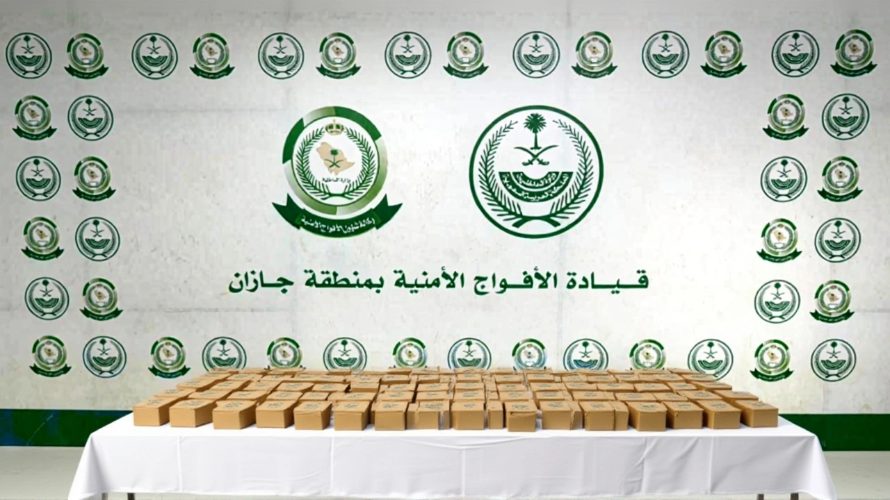 جازان: الأفواج الأمنية تحبط تهريب أكثر من 124 ألف قرص طبي