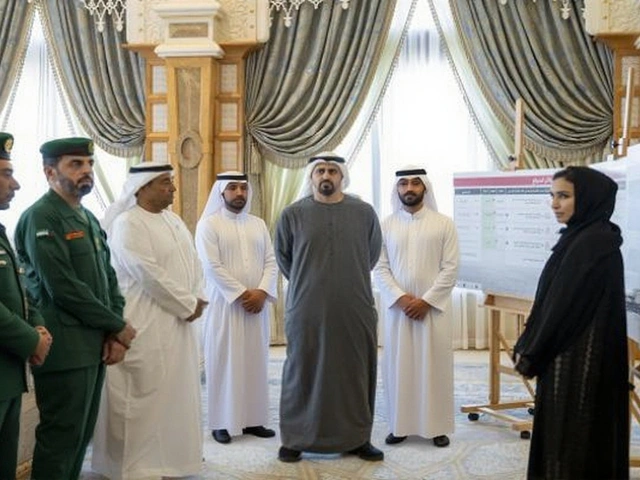ذياب بن محمد يتفقد مشاريع قطارات الاتحاد ويثني على إنجازات الفرق