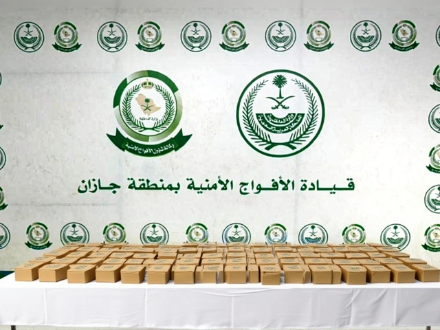 جازان: الأفواج الأمنية تحبط تهريب أكثر من 124 ألف قرص طبي