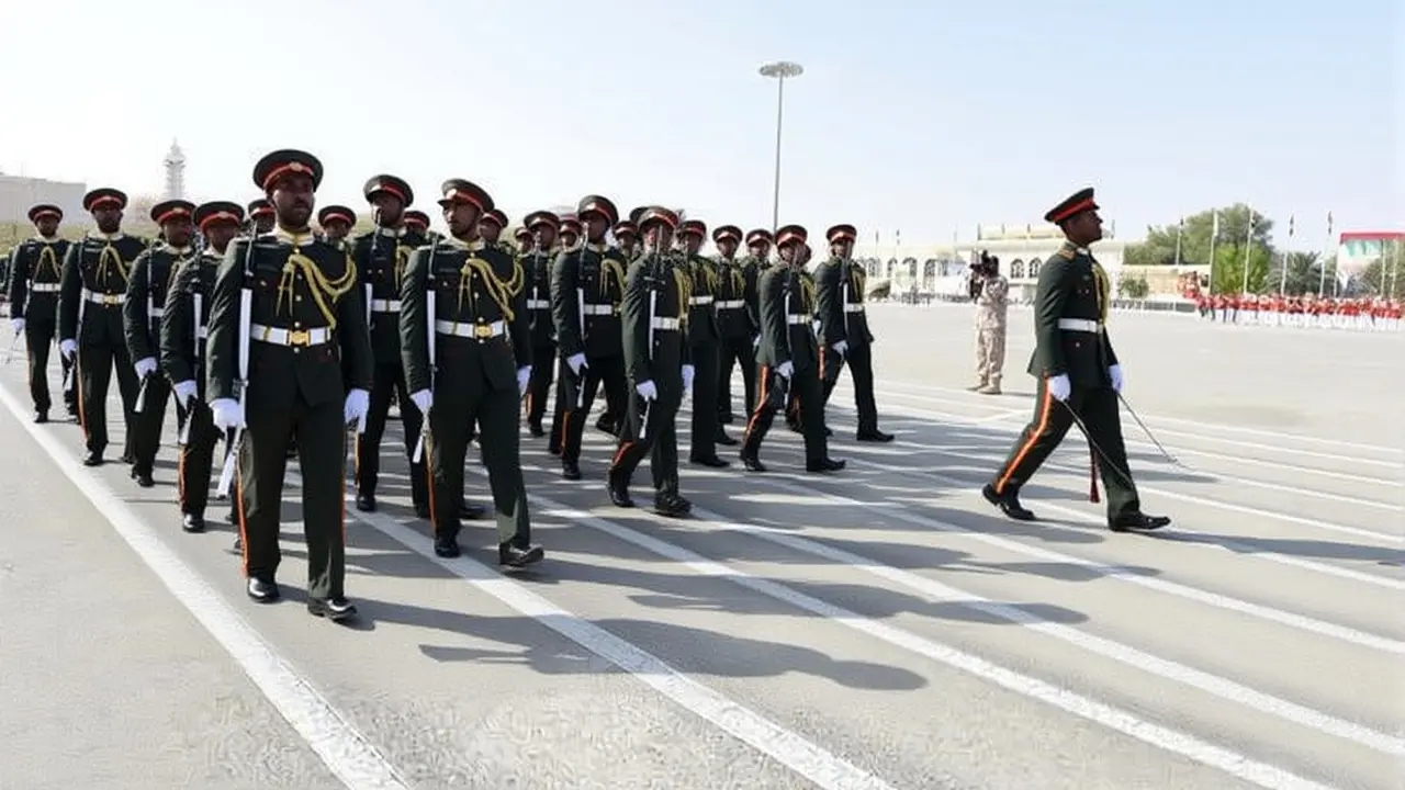 البواردي يشهد تخريج ضباط الخدمة الوطنية الثانية بكلية زايد