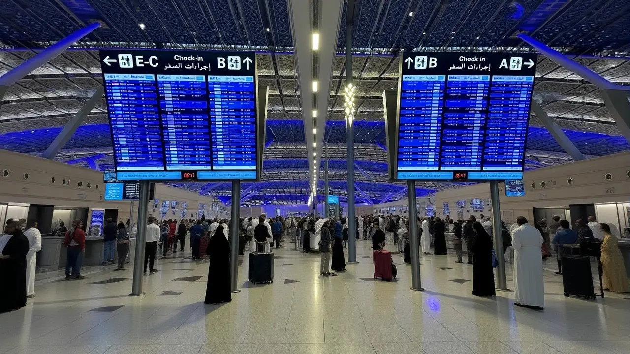 الخطوط السعودية: توقف مفاجئ في مطار الرياض وإلغاء رحلات إقليمية