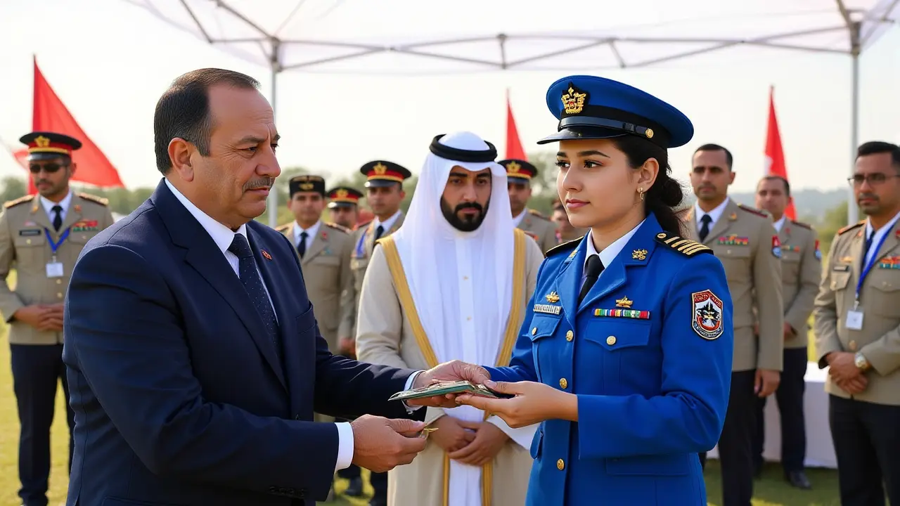 السيسي ومحمد بن زايد يمنحان أنواط لأوائل خريجي الكليات العسكرية 2024