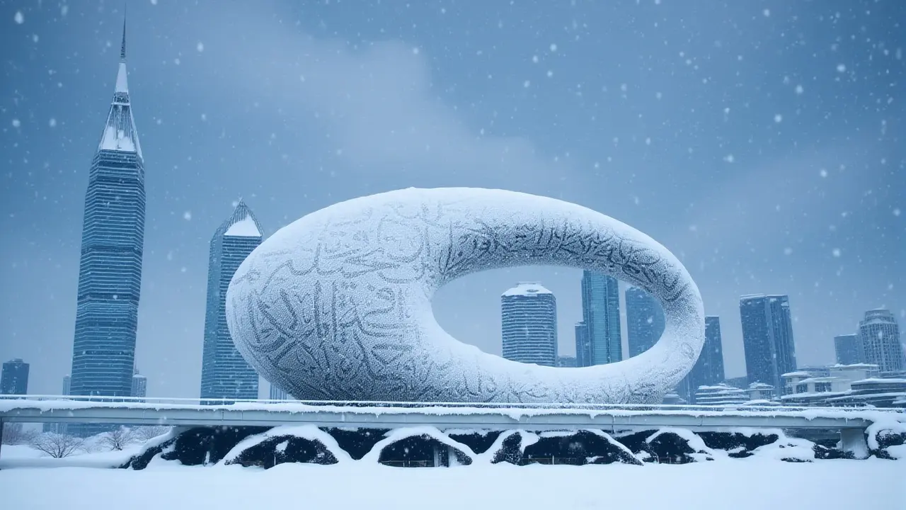 هل تتساقط الثلوج في دبي؟ فنان رقمي يحوّل المدينة إلى جنة شتوية