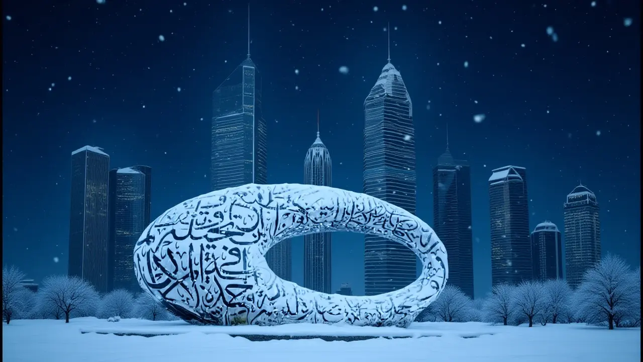 هل يهطل الثلج في دبي؟ فنان رقمي يحول المدينة إلى عالم شتوي