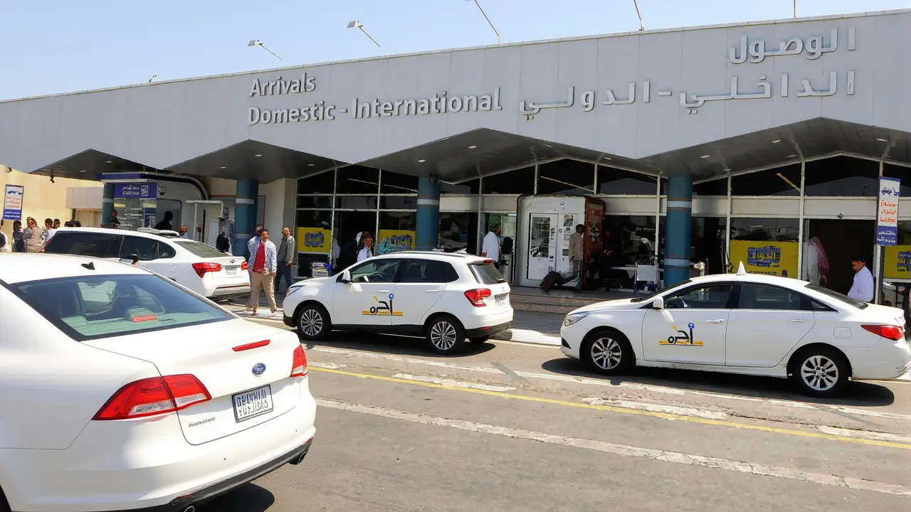 حريق طائرة مدنية بمطار أبها بعد هجوم حوثي بطائرة مسيرة