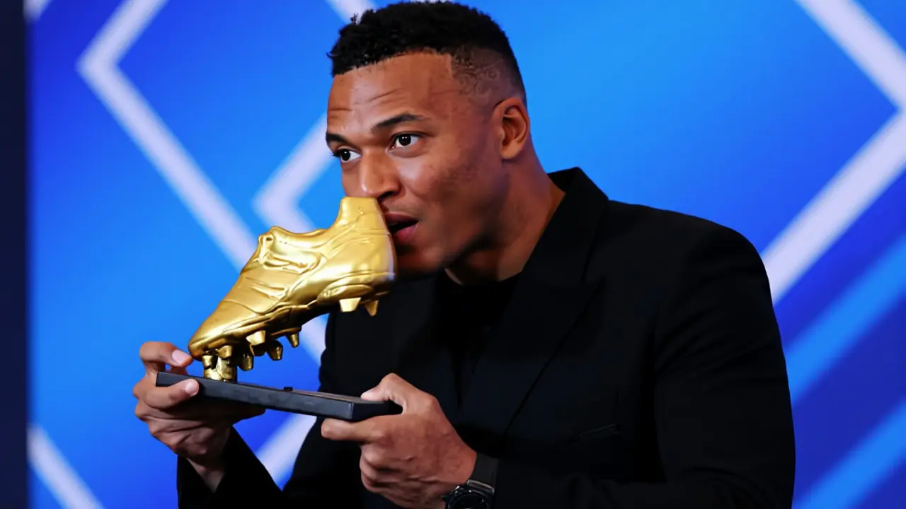 مبابي يحصد الحذاء الذهبي الأوروبي لأول مرة بعد موسم استثنائي مع ريال مدريد