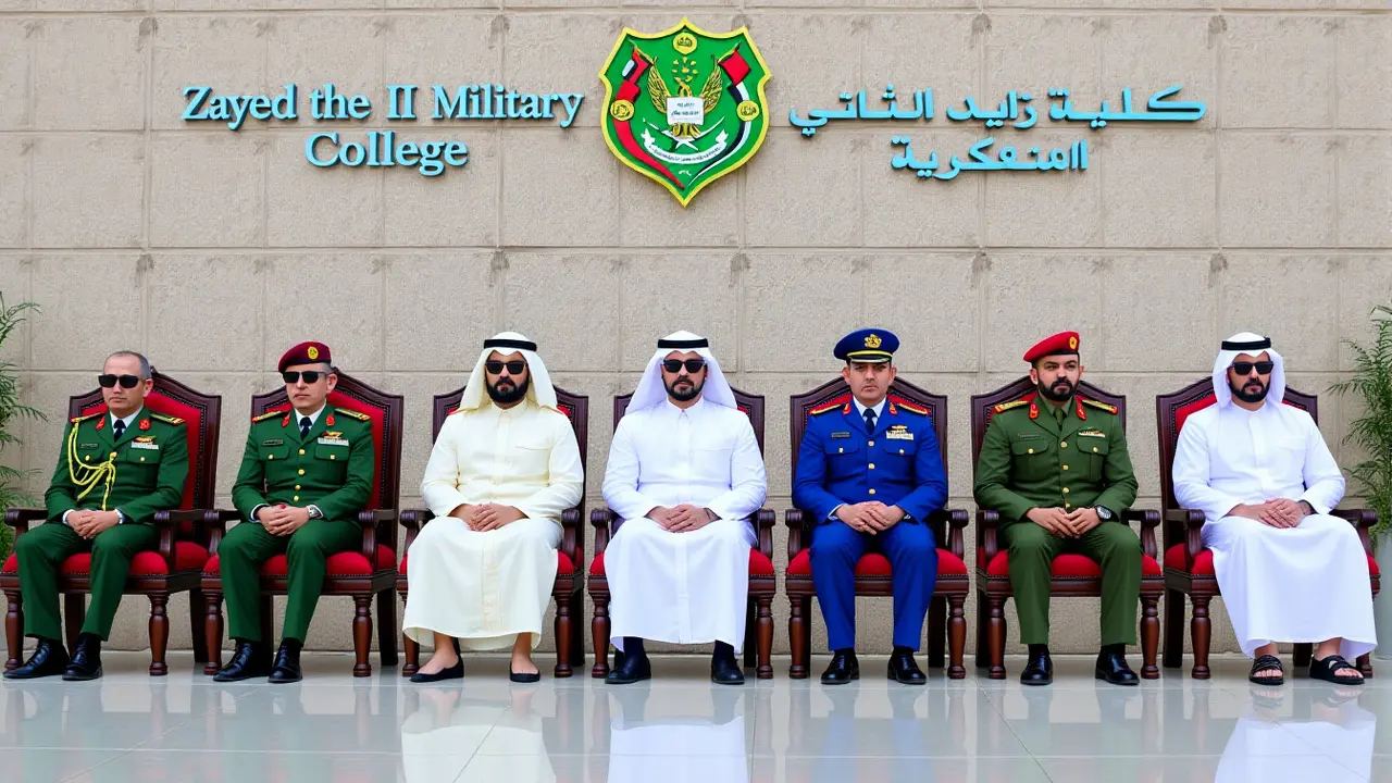 محمد بن راشد يشهد تخريج الدورة الـ49 من المرشحين الضباط في كلية زايد الثاني