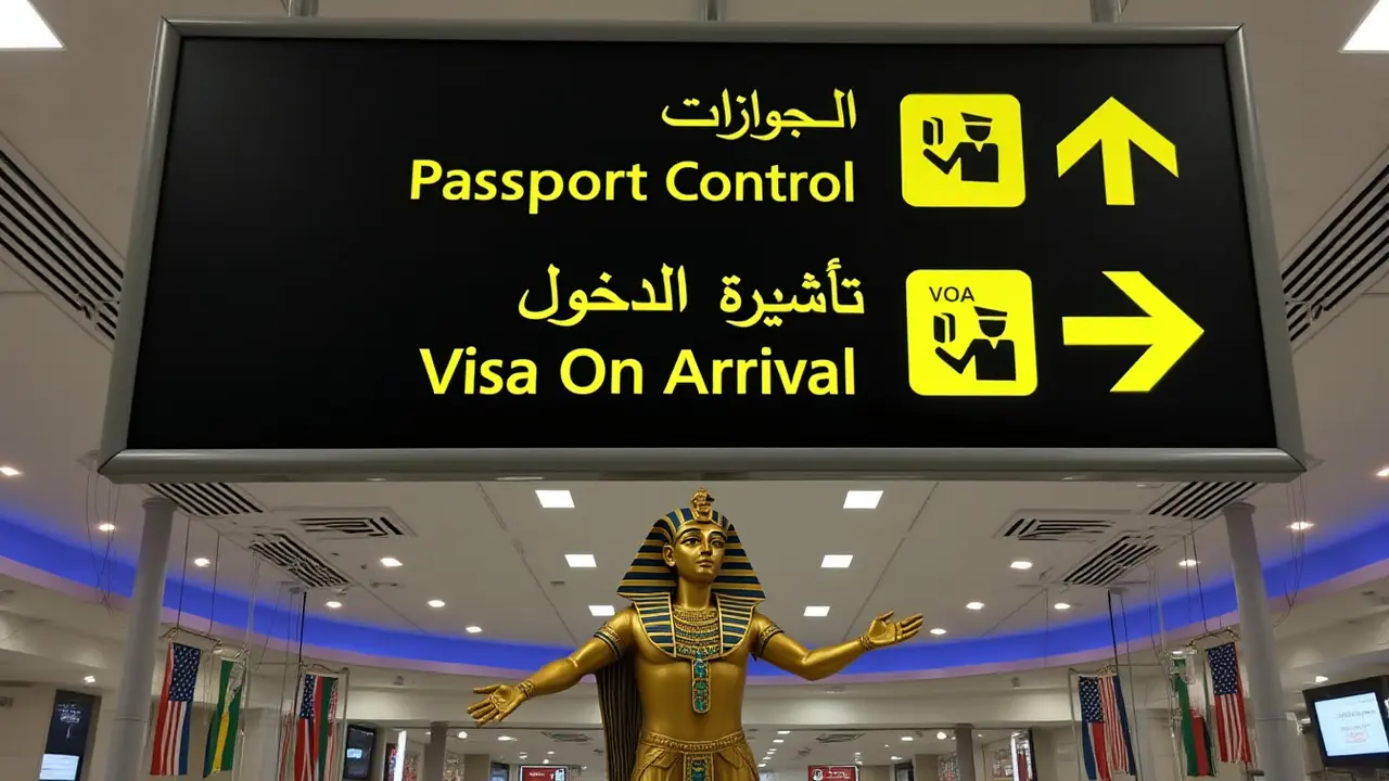 مصر تطلق نظام التأشيرة الرقمية عند الوصول في مطار القاهرة
