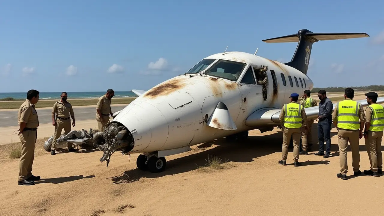 تحطم طائرة هلا إيرلاينز في مقديشو ونجاة جميع الركاب