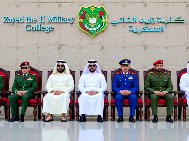 محمد بن راشد يشهد تخريج الدورة الـ49 من المرشحين الضباط في كلية زايد الثاني