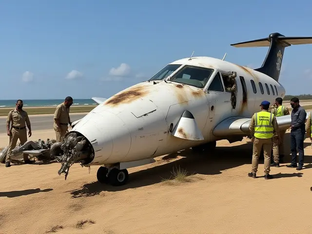 تحطم طائرة هلا إيرلاينز في مقديشو ونجاة جميع الركاب