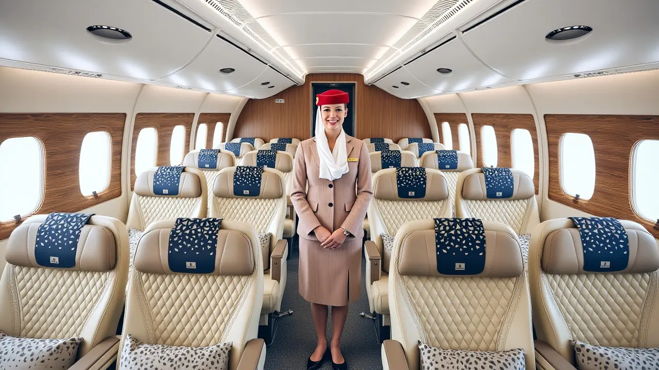طيران الإمارات تفتك الأنظار بطائرة A380 المحدثة في معرض البحرين للطيران