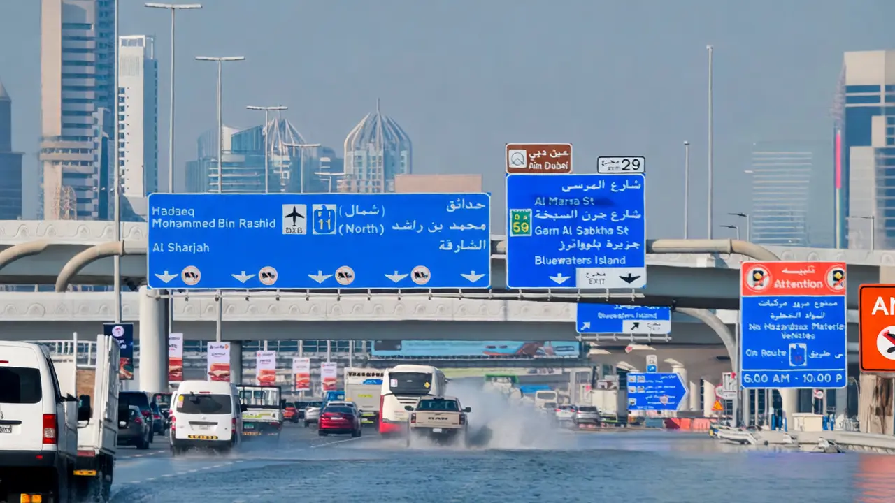 بعد 6 أيام.. صور تكشف استمرار الفيضانات في دبي والشارقة
