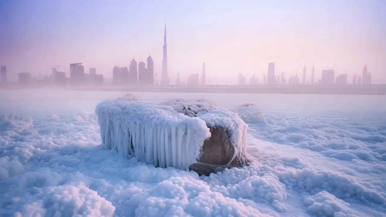 رقم قياسي في الإمارات: -5.7 درجة مئوية على جبل جيس