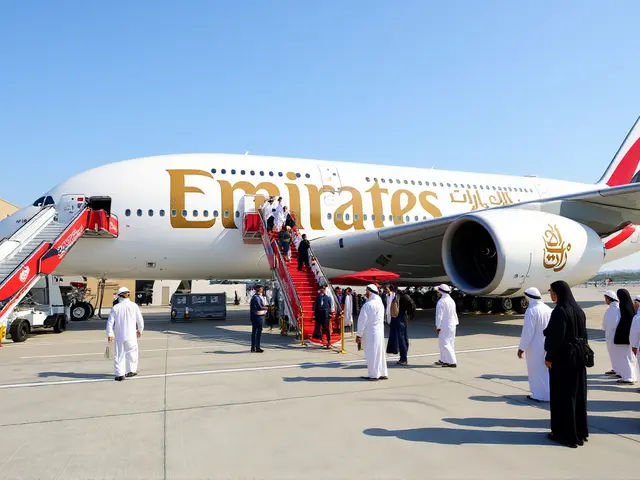 طائرة الإمارات A380 تجذب الآلاف في معرض البحرين للطيران