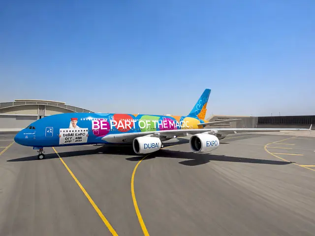 طيران الإمارات تكشف عن كسوة A380 كاملة لإكسبو 2020