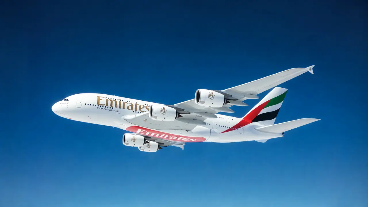 أول A380 للإمارات تتحول لقطع فنية في معرض دبي للطيران