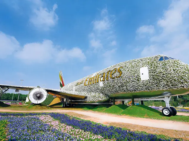 دبي ميراكل غاردن تفتتح موسمها الـ15 بطائرة A380 زهرية