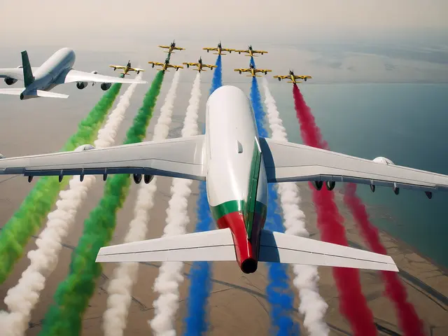 سماء الرياض تشتعل بالأخضر.. ملهم تجمع المقاتلات والناقلات في اليوم الوطني