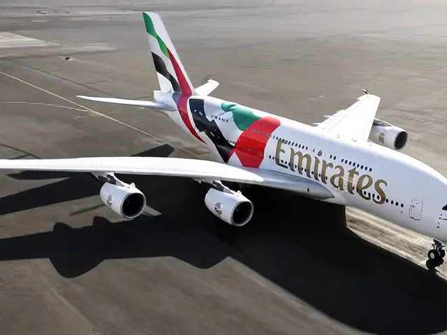 طيران الإمارات تُطلق كسوة علم الإمارات على A380